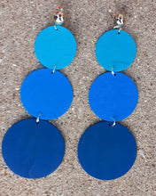 Load image into Gallery viewer, Handmade  Natural Wood Clip On Dangle Earrings 5 inch
