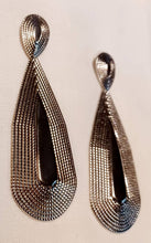 Load image into Gallery viewer, Extra Large Industrial Rustic Galvanized metal Abstract Earrings (pierced ears)
