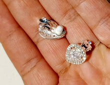 Load image into Gallery viewer, Small Crystal Stud Clip On Earrings
