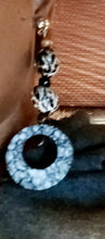 Load image into Gallery viewer, Handmade Natural Kukui Nut and Acrylic Hoop Clip On  Earrings
