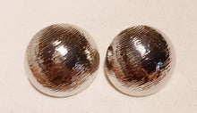 Load image into Gallery viewer, Extra large Brushed  Silver Ball Stud Clip On Earrings
