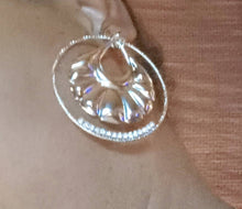 Load image into Gallery viewer, Light Hammered Metal Hoop Clip On Earrings Silver
