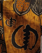 Load image into Gallery viewer, Vintage Gye Nyame Mudcloth Robe, Authentic Grand Bubu, Unisex
