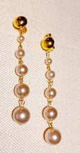 Load image into Gallery viewer, Large Handmade Faux Pearl  Clip On Earrings
