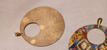 Load image into Gallery viewer, Extra Large Abstract Handpainted Design Wooden Earrings
