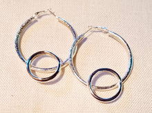 Load image into Gallery viewer, Metal Double Hoop Earrings
