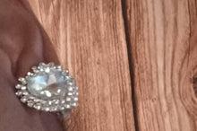 Load image into Gallery viewer, Chunky Crystal Heart Stud Clip On Earrings

