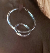 Load image into Gallery viewer, Metal Double Hoop Earrings
