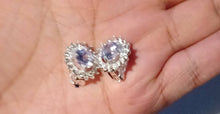 Load image into Gallery viewer, Crystal Stud Clip On Earrings gold
