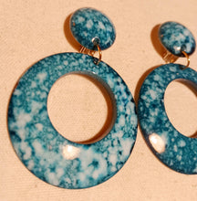 Load image into Gallery viewer, Chunky Handmade Acrylic Hoop Clip On Earrings
