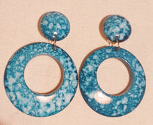 Load image into Gallery viewer, Chunky Handmade Acrylic Hoop Clip On Earrings
