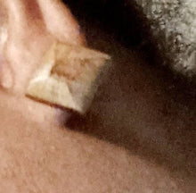 Load image into Gallery viewer, Small Vintage Wooden Stud Earrings
