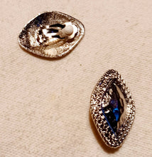 Load image into Gallery viewer, Classy Silver Hammered Stud Clip On Earrings medium
