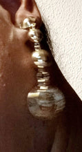 Load image into Gallery viewer, Boho roman Gold Coin Clip On Earrings
