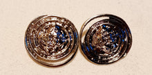 Load image into Gallery viewer, Hammered Silver Clip On Earrings, Classy Blingy Style

