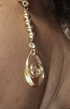 Load image into Gallery viewer, Handmade Gold Ball Dangle Clip On Earrings
