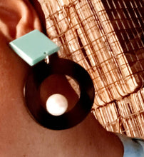 Load image into Gallery viewer, Acrylic Pop Art Earrings Clip on Style
