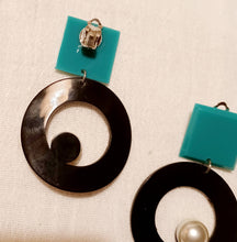 Load image into Gallery viewer, Acrylic Pop Art Earrings Clip on Style
