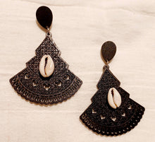 Load image into Gallery viewer, Natural Boho Chic  Wooden Earrings (pierced ears)
