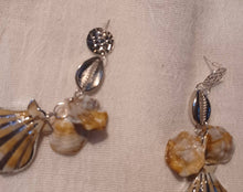 Load image into Gallery viewer, Handmade Shell Dangle Earrings (pierced ears)
