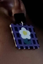 Load image into Gallery viewer, Abstract Pop Art Acrylic Statement Earrings (pierced ears)

