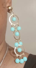 Load image into Gallery viewer, Handmade beaded Grapevine Cluster Clip On Earrings
