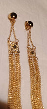 Load image into Gallery viewer, Handmade Metal chain Clip On Earrings gold
