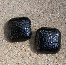 Load image into Gallery viewer, Hammered Square Stud Clip On Earrings medium
