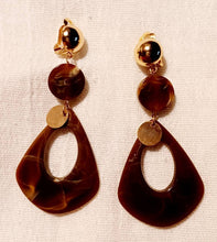 Load image into Gallery viewer, Small Handmade Acrylic Hoop Clip On Earrings

