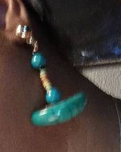 Load image into Gallery viewer, Handmade Clip on Vintage Bead Earrings made in Mali
