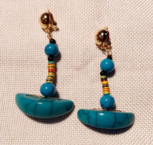 Load image into Gallery viewer, Handmade Clip on Vintage Bead Earrings made in Mali
