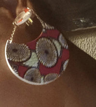 Load image into Gallery viewer, Handmade Natural Wood Dangle Clip On Dangle Earrings
