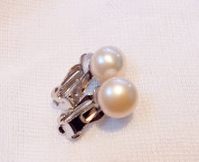 Load image into Gallery viewer, Genuine Freshwater Pearl Stud Clip On Earrings
