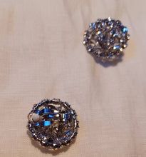 Load image into Gallery viewer, Antique style Large Chunky Crystal Stud Clip On Earrings

