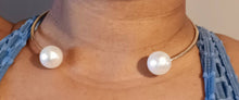 Load image into Gallery viewer, Large Classic Pearl Stud and Necklace Set  Clip On Earrings
