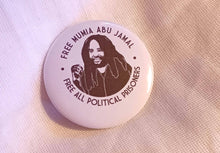 Load image into Gallery viewer, Free Mumia Statement Pin. Rare
