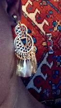 Load image into Gallery viewer, Small Gold  Dangle Clip On Earrings
