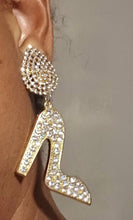 Load image into Gallery viewer, High Heel Statement Clip On Earrings Gold
