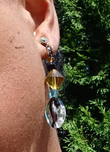 Load image into Gallery viewer, Hand Blown Glass Necklace and Clip On Earring Set
