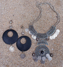 Load image into Gallery viewer, Handmade Boho Charm Necklace and Clip On Earrings Set
