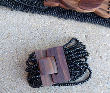 Load image into Gallery viewer, Vintage beaded belt bracelet earrings and necklace set. (Pierced ears)
