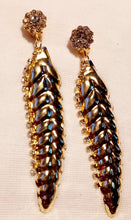 Load image into Gallery viewer, Handmade Gold Metal Leaf Clip On Earrings gold
