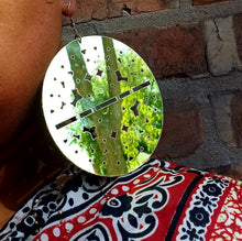 Load image into Gallery viewer, Giant  Mirrored Acrylic  Pop art  Earrings
