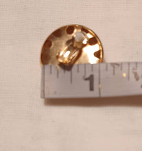 Load image into Gallery viewer, Large Gold Ball Stud Clip On Earrings 1 inch
