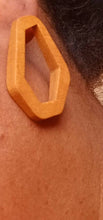 Load image into Gallery viewer, Abstract Vintage Wooden Stud Earrings
