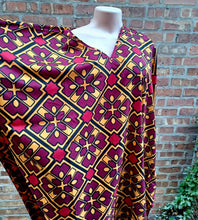 Load image into Gallery viewer, Vintage Mudcloth Kaftan with Tags, Afrocentric Queen Style, Fits up to 3XL
