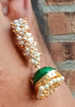 Load image into Gallery viewer, Vintage 1970s Jhumka Earrings, Handmade

