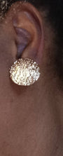 Load image into Gallery viewer, Chunky abstract Gold Stud Clip On Earrings
