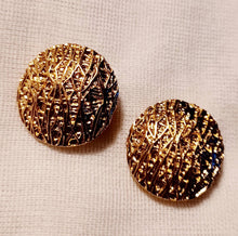 Load image into Gallery viewer, Chunky abstract Gold Stud Clip On Earrings
