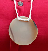 Load image into Gallery viewer, Mens Handmade Extra Large Chunky Carved Bovine horn pendant Necklace
